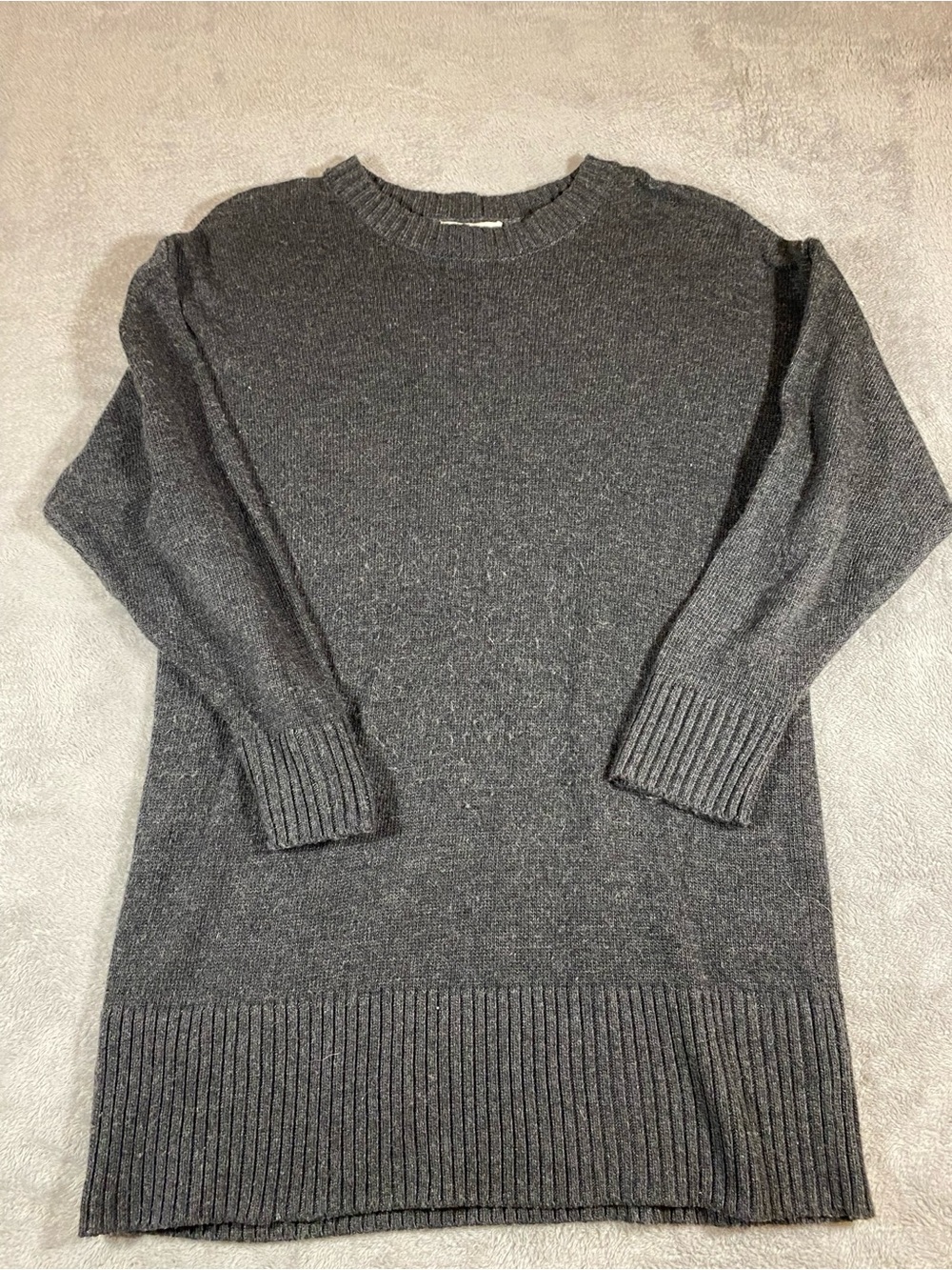 Z Supply Dark Charcoal Crewneck Sweater Tunic